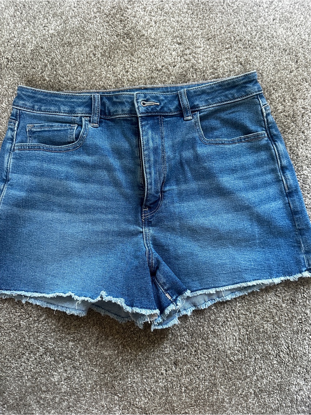 American Eagle Outfitters Medium Blue Denim Cutoff Shorts